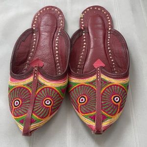 Handmade leather slippers